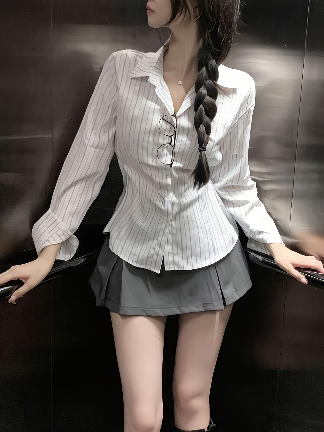 Women'S High-Waisted Pleated Mini Skirt - Black, A-Line, Zipper Closure, No Belt, Summer Fashion, Casual to Formal Wear, Casual Attire | Aline Skirt | Zipper Closure Skirt