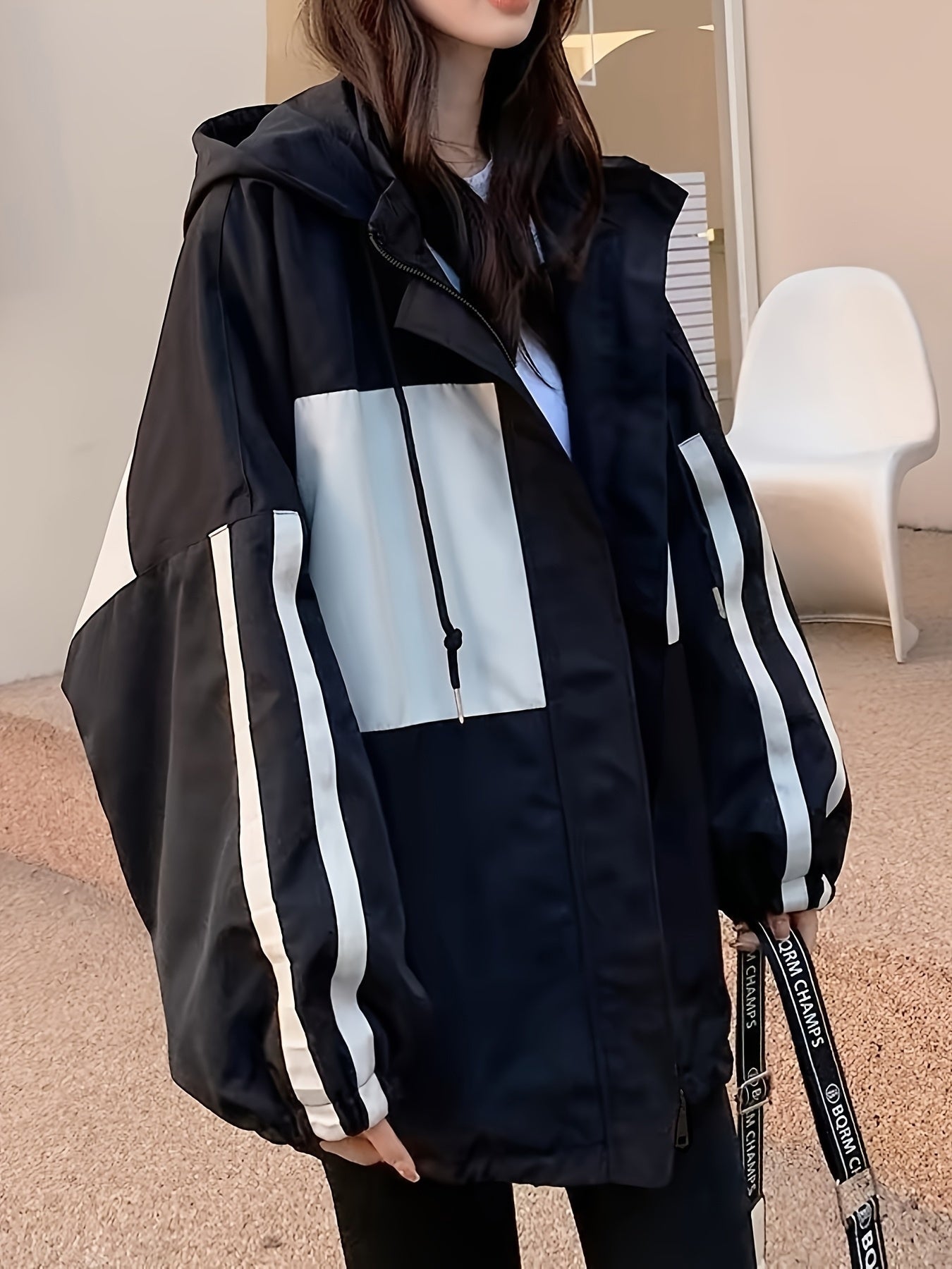 New Spring And Autumn Hooded Work Jacket for Women