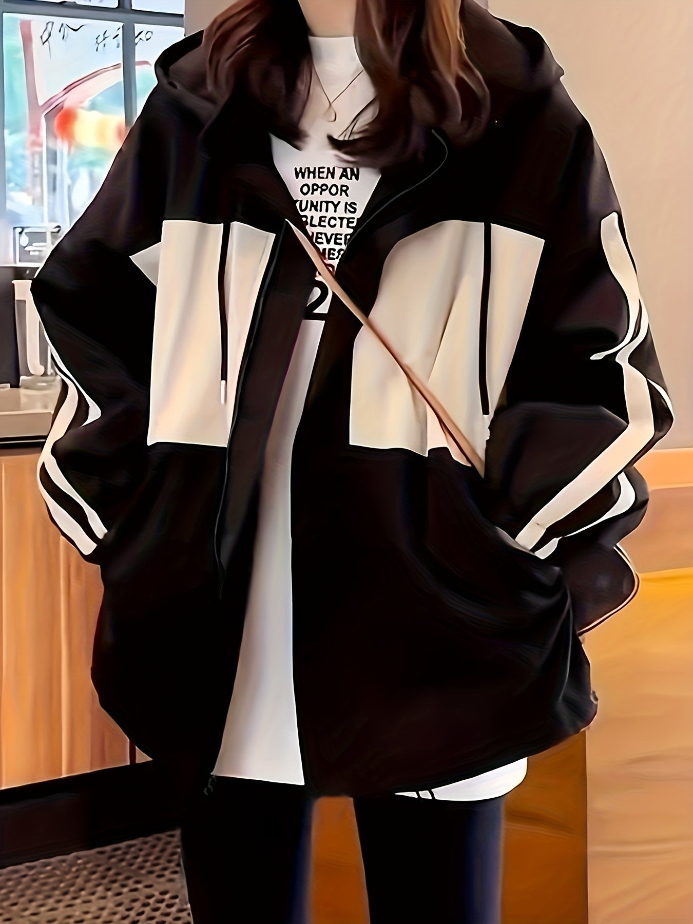 New Spring And Autumn Hooded Work Jacket for Women