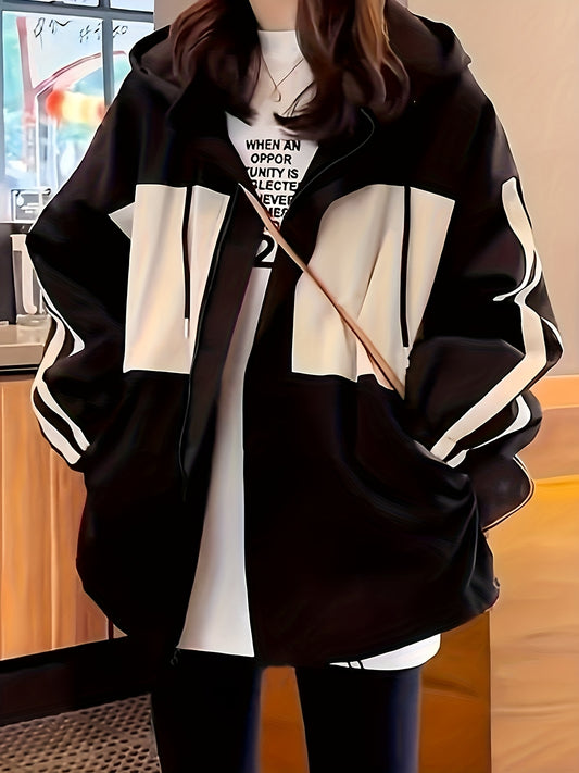 New Spring And Autumn Hooded Work Jacket for Women